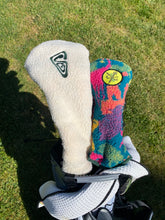 Load image into Gallery viewer, Dart Thrower Reversible Fleece Head Cover | Fruit Looper