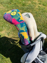 Load image into Gallery viewer, Dart Thrower Reversible Fleece Head Cover | Fruit Looper