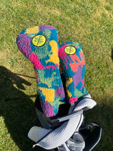 Load image into Gallery viewer, Dart Thrower Reversible Fleece Head Cover | Fruit Looper