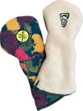 Load image into Gallery viewer, Dart Thrower Reversible Fleece Head Cover | Fruit Looper