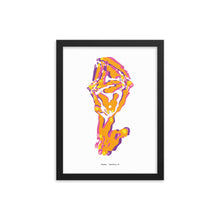 Load image into Gallery viewer, Sheep Dystopo Map - Orange (Framed)