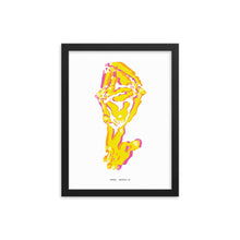 Load image into Gallery viewer, Sheep Dystopo Map - Yellow (Framed)