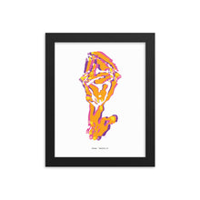 Load image into Gallery viewer, Sheep Dystopo Map - Orange (Framed)