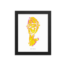 Load image into Gallery viewer, Sheep Dystopo Map - Yellow (Framed)