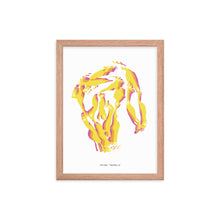 Load image into Gallery viewer, Old Mac Dystopo Map - Yellow (Framed)