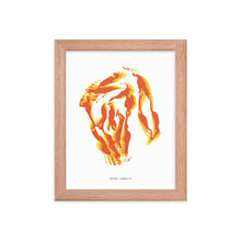 Load image into Gallery viewer, Old Mac Dystopo Map - Red (Framed)