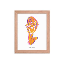 Load image into Gallery viewer, Sheep Dystopo Map - Orange (Framed)
