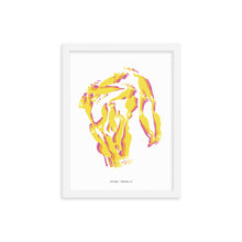 Load image into Gallery viewer, Old Mac Dystopo Map - Yellow (Framed)
