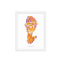 Load image into Gallery viewer, Sheep Dystopo Map - Orange (Framed)