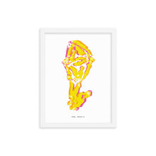 Load image into Gallery viewer, Sheep Dystopo Map - Yellow (Framed)