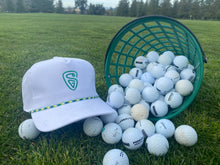 Load image into Gallery viewer, Suave Classic Snapback | White with Green & Yellow Rope