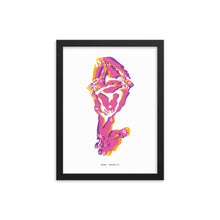 Load image into Gallery viewer, Sheep Dystopo Map - Pink (Framed)
