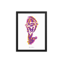 Load image into Gallery viewer, Sheep Dystopo Map - Purple (Framed)
