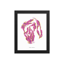 Load image into Gallery viewer, Old Mac Dystopo Map - Pink (Framed)
