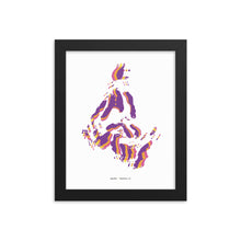 Load image into Gallery viewer, Pacific Dystopo Map - Purple (Framed)
