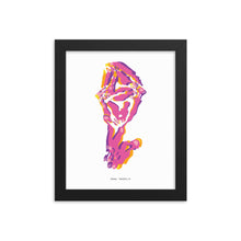 Load image into Gallery viewer, Sheep Dystopo Map - Pink (Framed)
