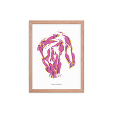 Load image into Gallery viewer, Old Mac Dystopo Map - Pink (Framed)
