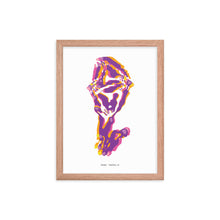 Load image into Gallery viewer, Sheep Dystopo Map - Purple (Framed)
