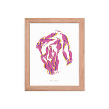 Load image into Gallery viewer, Old Mac Dystopo Map - Pink (Framed)
