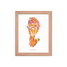 Load image into Gallery viewer, Sheep Dystopo Map - Orange (Framed)
