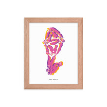 Load image into Gallery viewer, Sheep Dystopo Map - Pink (Framed)
