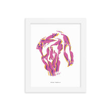 Load image into Gallery viewer, Old Mac Dystopo Map - Pink (Framed)
