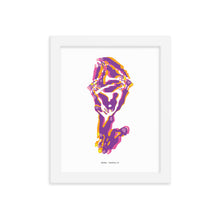 Load image into Gallery viewer, Sheep Dystopo Map - Purple (Framed)
